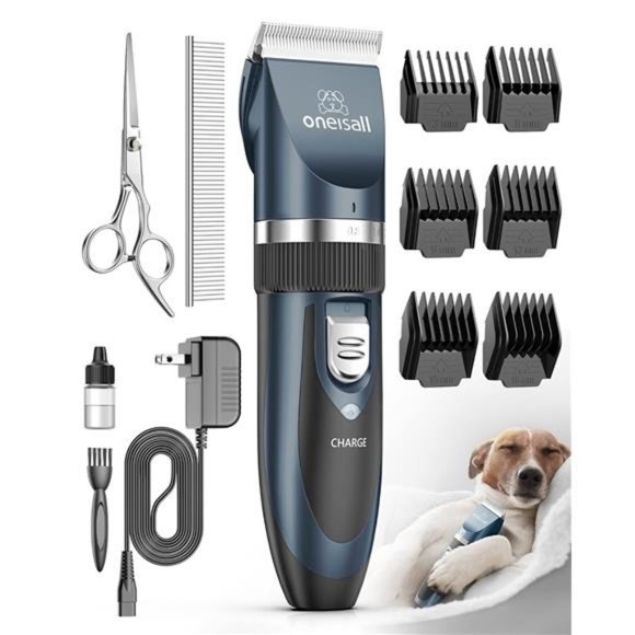 Dog Shaver Clippers Low Noise Rechargeable Cordless Electric Quiet Hair Clippers - Picture 1 of 6